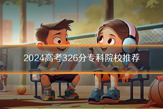 2024高考326分专科院校推荐