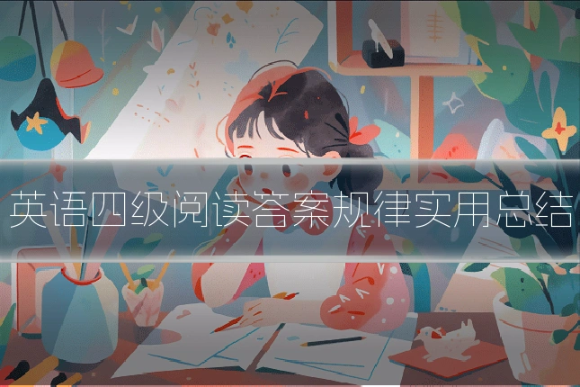 英语四级阅读答案规律实用总结