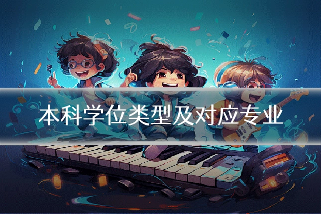 本科学位类型及对应专业