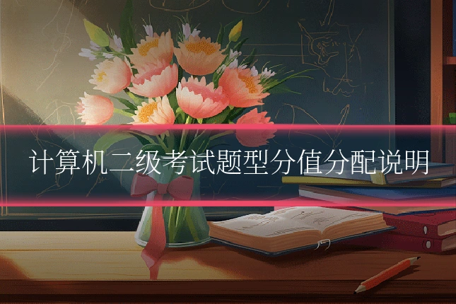计算机二级考试题型分值分配说明