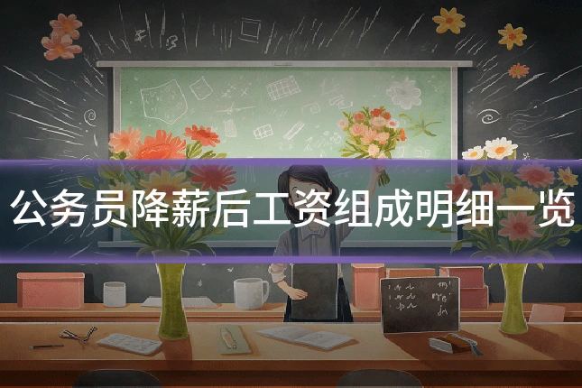 公务员降薪后工资组成明细一览