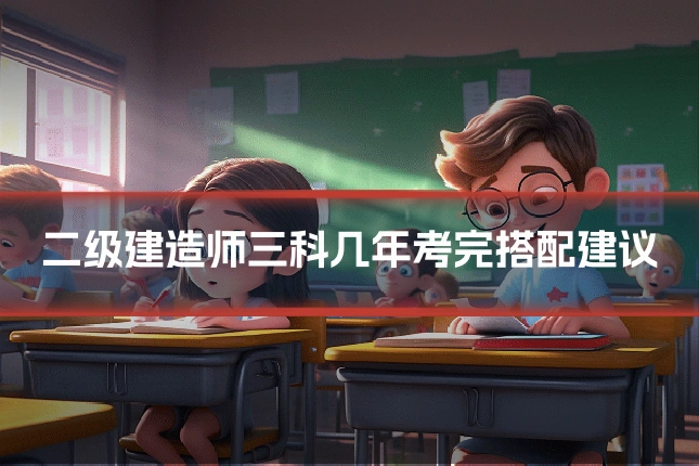 二级建造师三科几年考完搭配建议