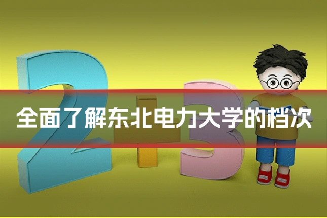 全面了解东北电力大学的档次