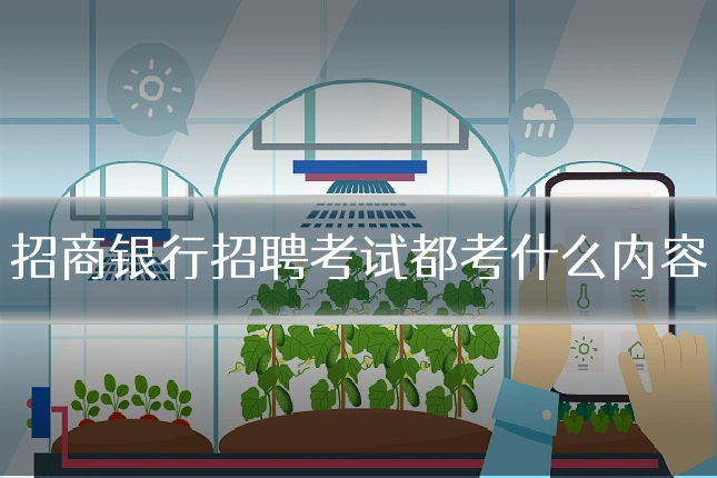 招商银行招聘考试都考什么内容