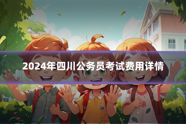 2024年四川公务员考试费用详情