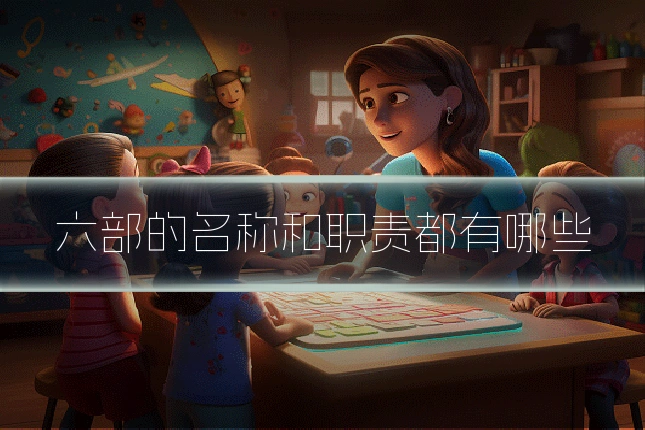 六部的名称和职责都有哪些