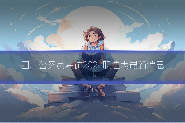 四川公务员考试2024职位表最新消息