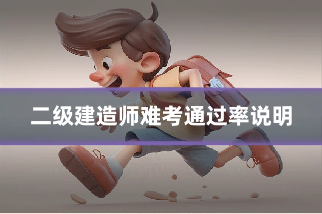 二级建造师难考通过率说明