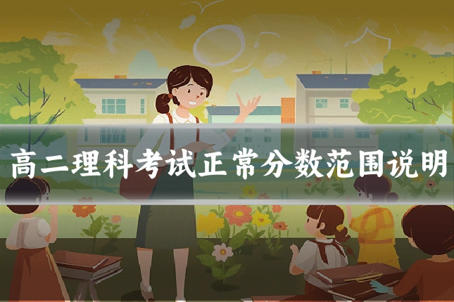 高二理科考试正常分数范围说明