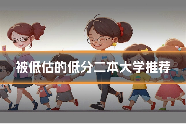 被低估的低分二本大学推荐