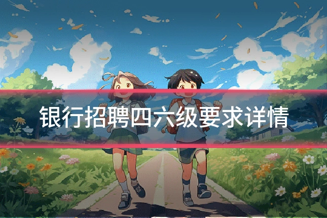 银行招聘四六级要求详情