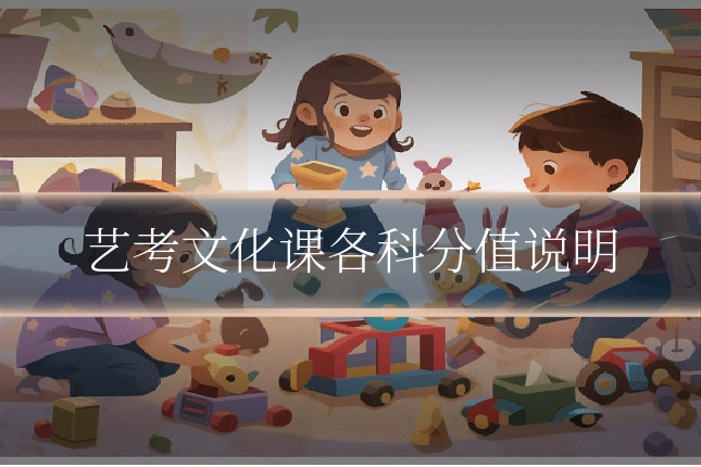 艺考文化课各科分值说明