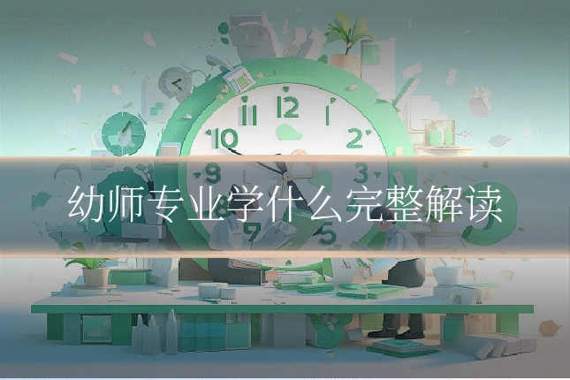 幼师专业学什么完整解读