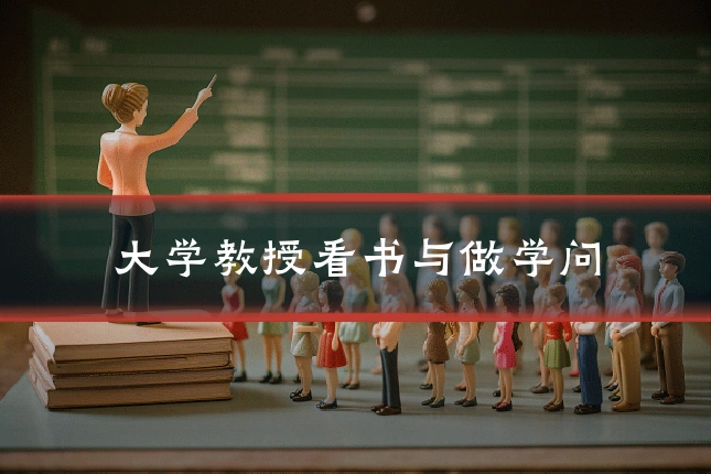 大学教授看书与做学问