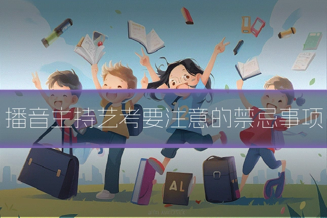 播音主持艺考要注意的禁忌事项