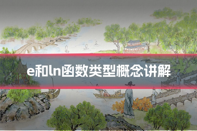 e和ln函数类型概念讲解