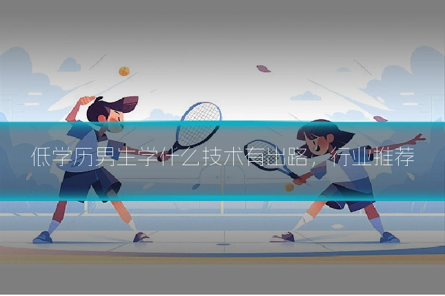 低学历男生学什么技术有出路，行业推荐