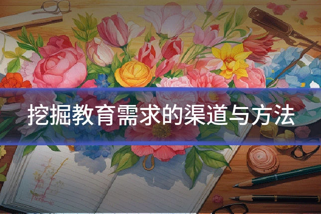 挖掘教育需求的渠道与方法