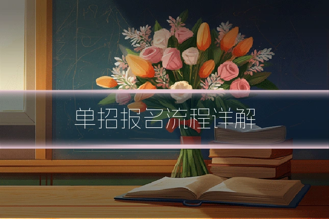单招报名流程详解