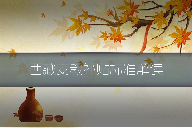 西藏支教补贴标准解读