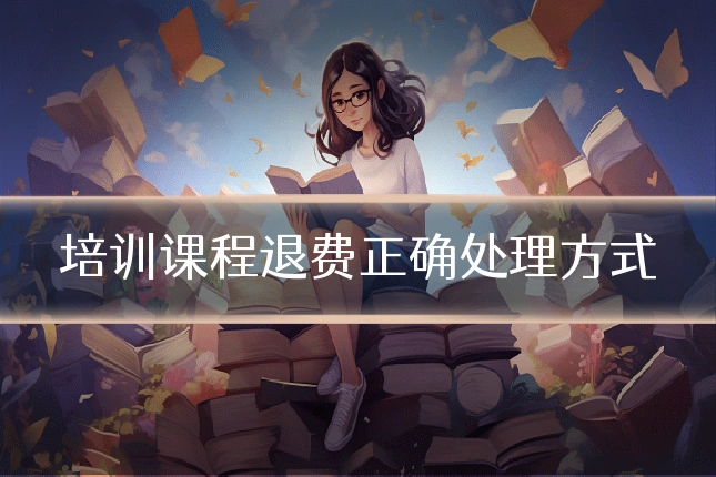 培训课程退费正确处理方式