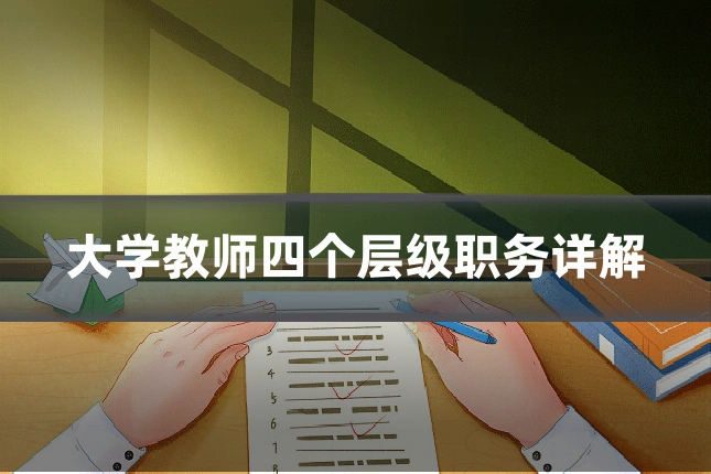 大学教师四个层级职务详解