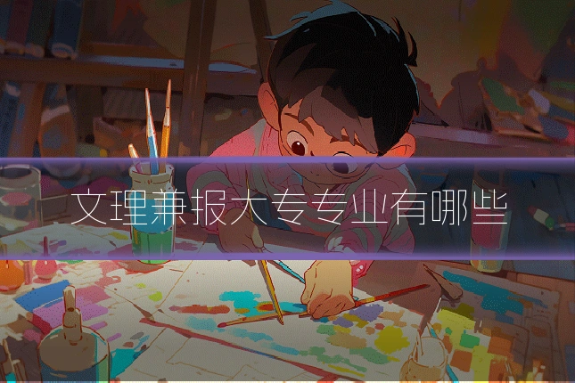 文理兼报大专专业有哪些