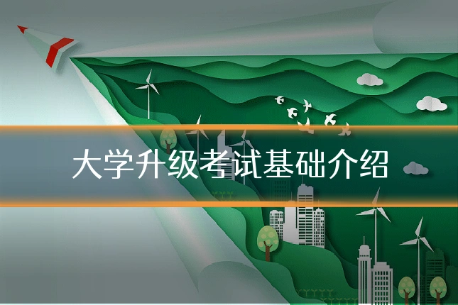 大学升级考试基础介绍