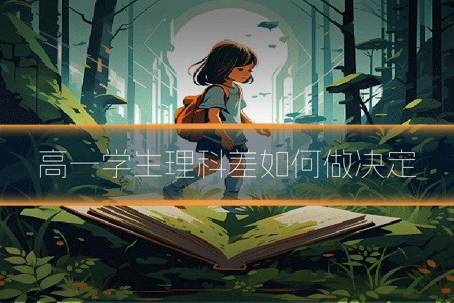 高一学生理科差如何做决定