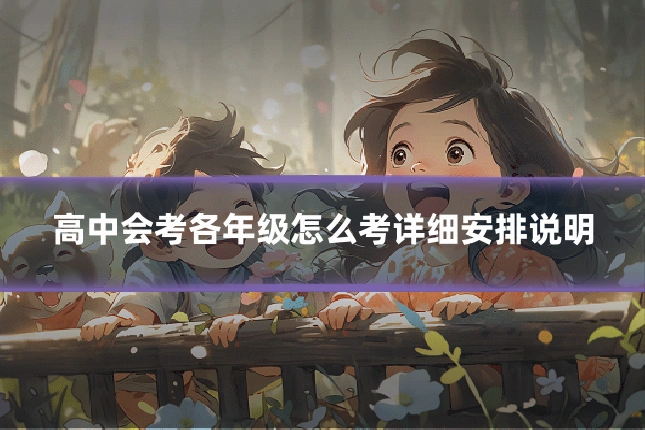 高中会考各年级怎么考详细安排说明