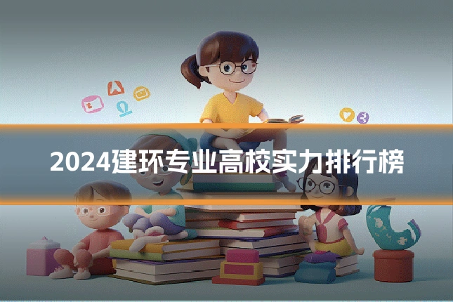 2024建环专业高校实力排行榜