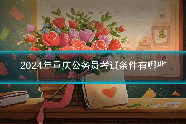 2024年重庆公务员考试条件有哪些