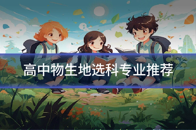 高中物生地选科专业推荐