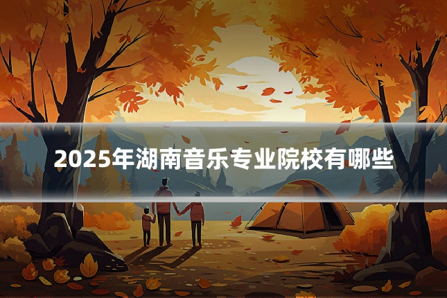 2025年湖南音乐专业院校有哪些