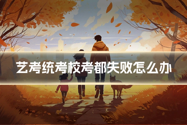 艺考统考校考都失败怎么办