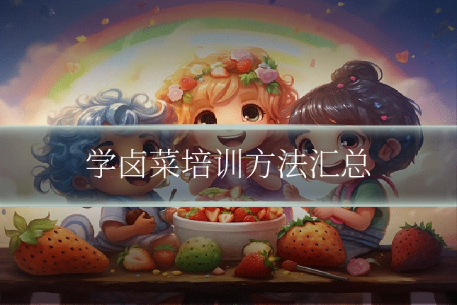 学卤菜培训方法汇总