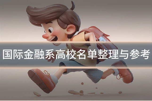 国际金融系高校名单整理与参考