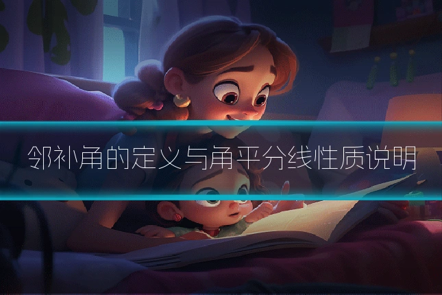 邻补角的定义与角平分线性质说明