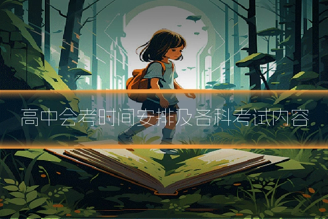高中会考时间安排及各科考试内容