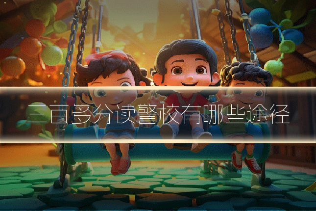 三百多分读警校有哪些途径
