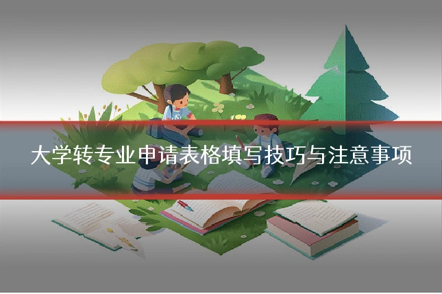 大学转专业申请表格填写技巧与注意事项