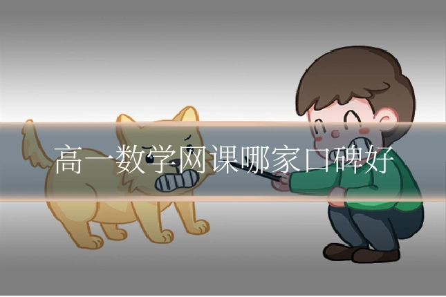 高一数学网课哪家口碑好
