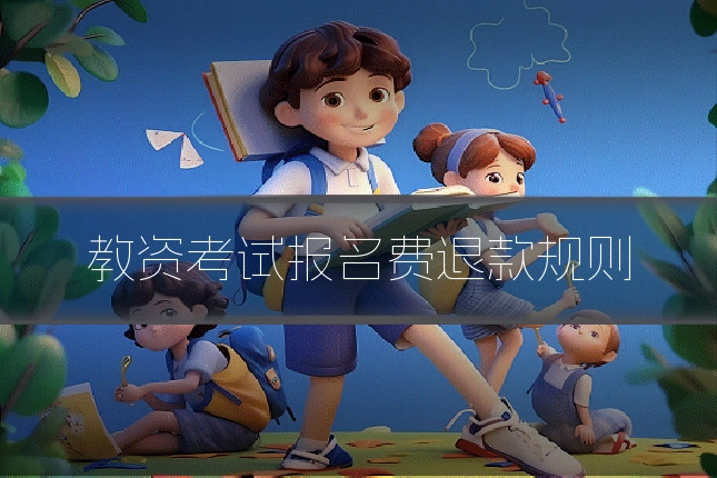 教资考试报名费退款规则