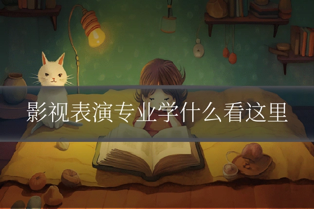 影视表演专业学什么看这里