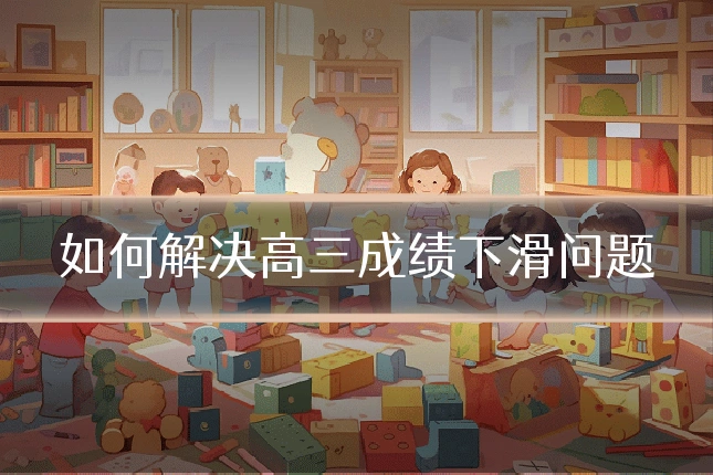 如何解决高三成绩下滑问题