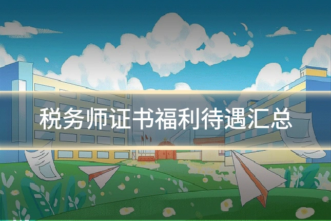税务师证书福利待遇汇总