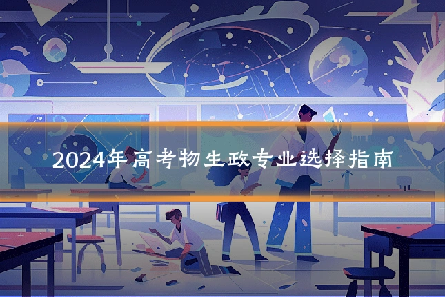 2024年高考物生政专业选择指南
