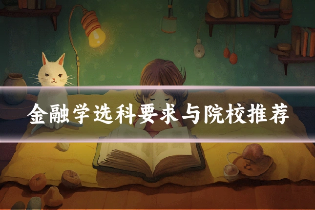 金融学选科要求与院校推荐