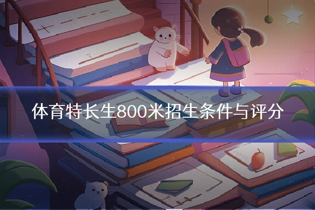 体育特长生800米招生条件与评分