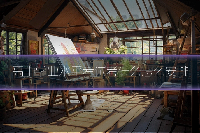 高中学业水平考试考什么怎么安排